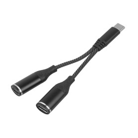 Adapter wtyk typ C-2x gniazdo typ C  LX10183 
