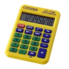 CITIZEN kalkulator LC-110NYL żółty
