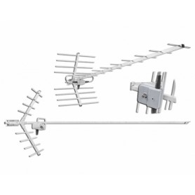 Antena zewnętrzna ATY21-69/19 ze wzmacniaczem F kierunkowa