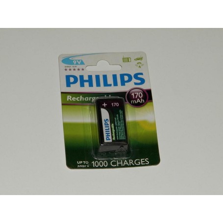 Bateria akumulatorek PHILIPS R22 9V 1szt