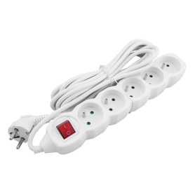 Przedłużacz 505  5-gniazd 5m z wyłącznikiem biały 