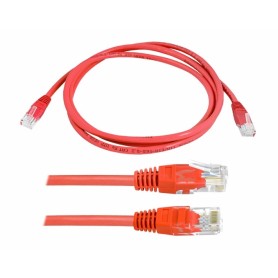 Przyłącze komputerowe sieciowe 1;1 8P8C 1,5 m czerwone