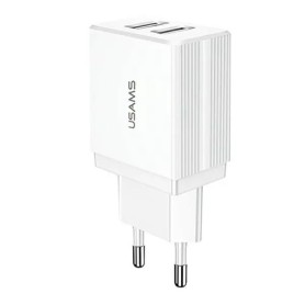 Ładowarka sieciowa USAMS 2xUSB T24 2,1A Biała USA001084