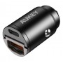Ładowarka samochodowa AUKEY CC-A3 Mini aluminiowa  2xUSB szybka
