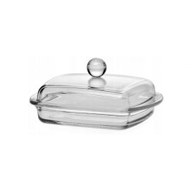 Maselniczka szklana z przykrywką 07547