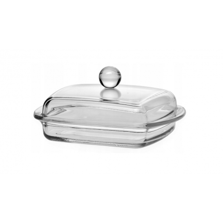 Maselniczka szklana z przykrywką 07547
