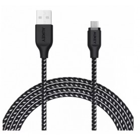 Przyłącze AUKEY USB x microUSB  2m CB-AM2 szybkie czarne