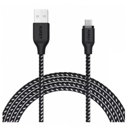 Przyłącze AUKEY USB x microUSB  2m CB-AM2 szybkie czarne