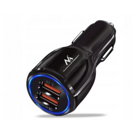 Ładowarka samochodowa Maclean  Q3 3.0 2xUSB MCE478 B szybka