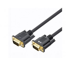Przyłącze VGA 15M-15M 1.8 m TB  czarny pozłacany