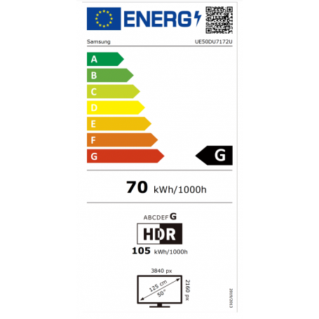 SAMSUNG telewizor 50 UE 50DU7172U