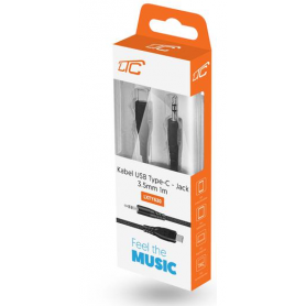 Kabel USB Type-C – Mini Jack 3.5mm 1m LXTY620