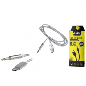 Kabel USB Type-C - Mini Jack 3,5mm 1m LX84201