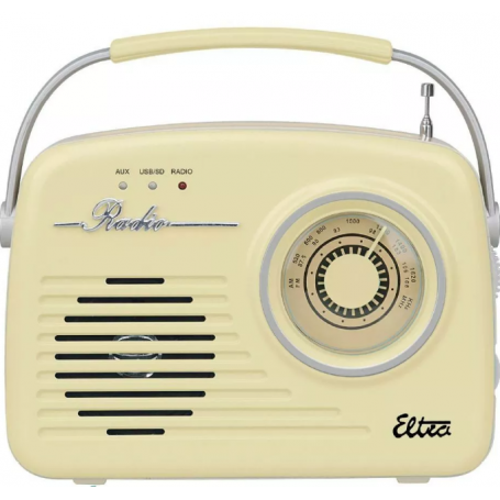 ELTRA radio LUIZA RETRO SP-11 MP3 USB SD Waniliowe