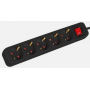 Przedłużacz 503w 5-gniazd 3m z wyłącznikiem czarny Lanberg PS1-05F-0300-BK