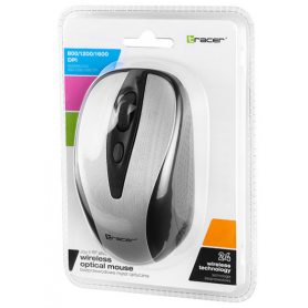Myszka do komputera Tracer Joy II RF Nano USB Srebrna bezprzewodowa