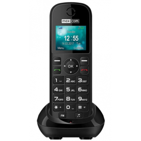 MAXCOM telefon MM35D SE biurowy GSM czarny