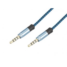 Przyłącze Jack x  Jack 3,5mm męski/męski Mocny Oplot  1,5m