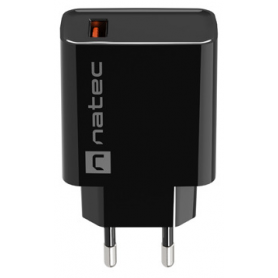 Ładowarka sieciowa Natec Ribera 1x USB-A 18W Czarna