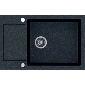 Zlew KERNAU KGSK 6078 1B1D Black Metallic 