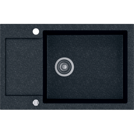 Zlew KERNAU KGSK 6078 1B1D Black Metallic 