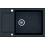 Zlew KERNAU KGSK 6078 1B1D Black Metallic 