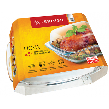 Naczynie żaroodporne 5,5l prostokątne 000859