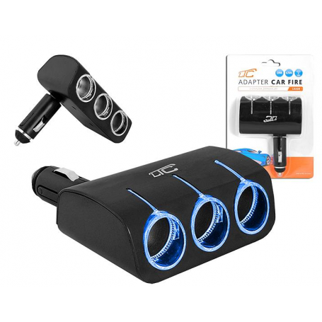 Rozgałęźnik zapalniczki LTC LXAS5   wtyk - 3 gniazda CAR 