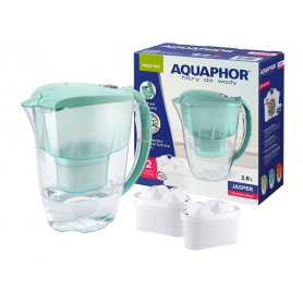 AQUAPHOR dzbanek JASPER 2,8L + 2 wkłady B25  /miętowy/