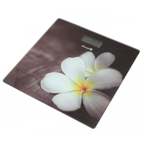 ŁUCZNIK waga łazienkowa BS-973 W14  plumeria biała 