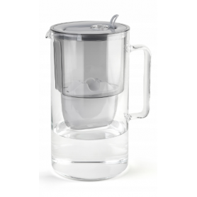 AQUAPHOR dzbanek szklany 2,5L+ 1 wkład  B100-25 /Szary/