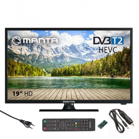 MANTA telewizor led 19" 19LHN123D 12/230V