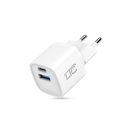 Ładowarka sieciowa LTC  30W GaN USB-C PD + USB 3A GGW