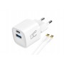 Ładowarka sieciowa LTC 30W GaN USB-C PD + USB 3A + kabel USB-C -USB-C 1m GGW