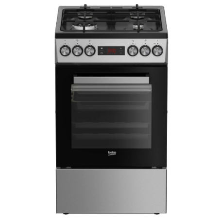 BEKO kuchnia FSM 51332 DXDT WOK inox gazowo-elektryczna