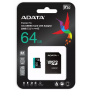 Karta pamięci SD micro 64GB ADATA Premier Pro 64 GB UHS1 U3 V30 A2 + adapter