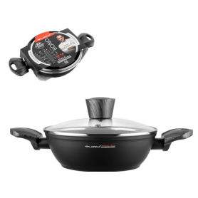 Garnek aluminiowy BONO 1,6l 20cm niski z pokrywką