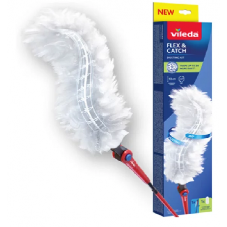 VILEDA Miotełka do kurzu z długą rączką + wkład Flex & Catch