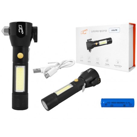 Latarka reczna LTC ewakuacyjna LED COB 6W/3W LXLL70